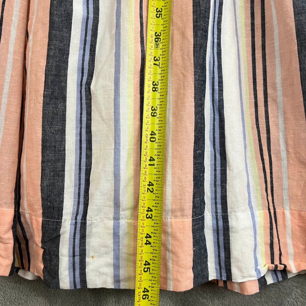 Free People Lilah Pleated Tube Dress Womens S Midi Striped Beachy Coastal - Picture 6 of 12